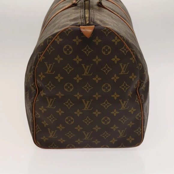 LOUIS VUITTON Monogram Keepall 55 Boston Bag M41424 LV Auth 136098 - Picture 6 of 16
